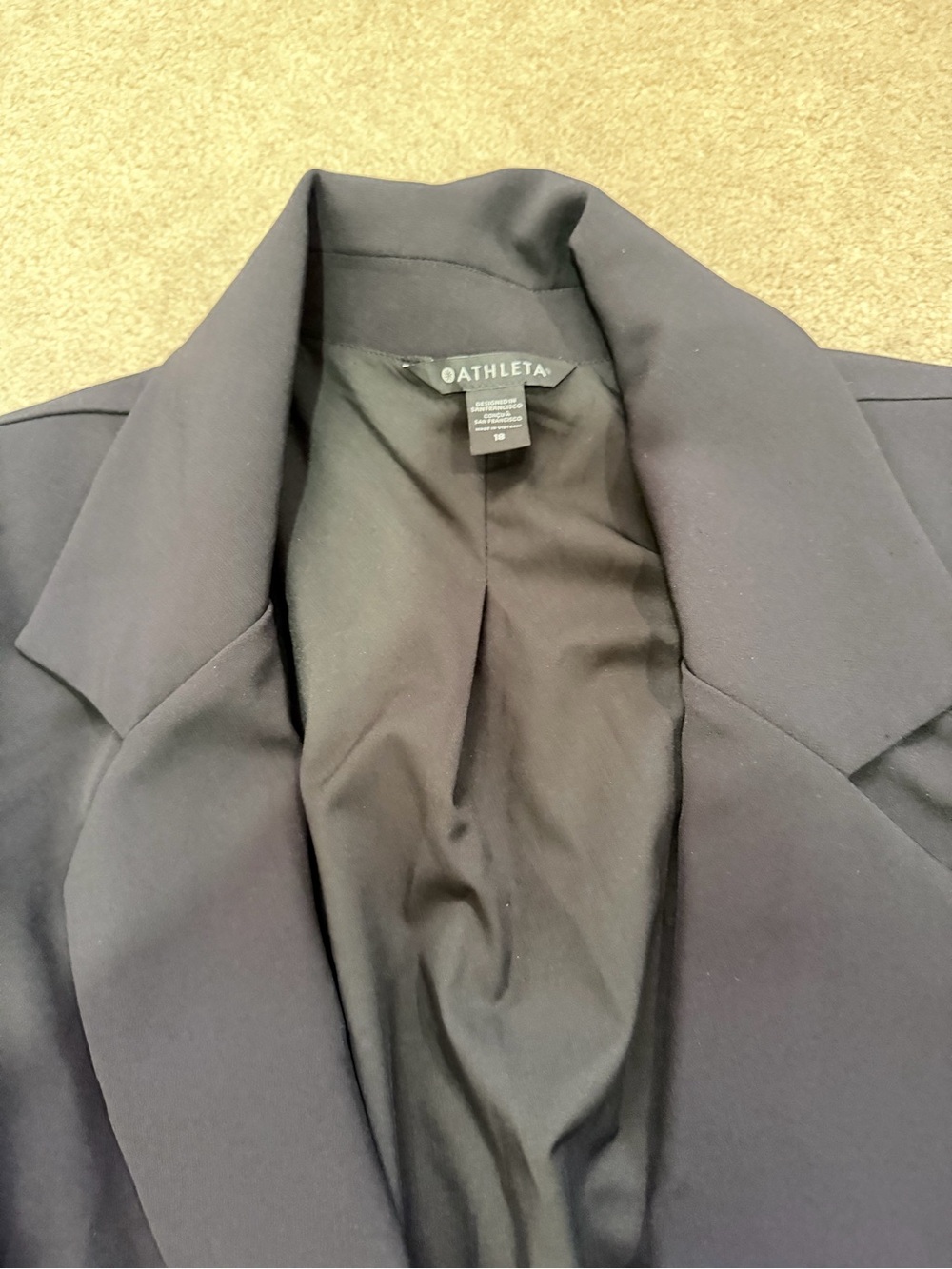 Athleta Black Tie-Waist Blazer Jacket size 18 NWT - Picture 4 of 5